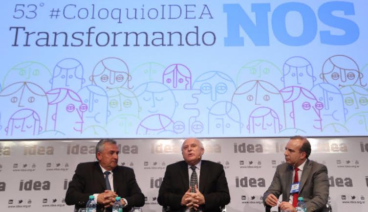 El gobernador en el Precoloquio de IDEA en Rosario