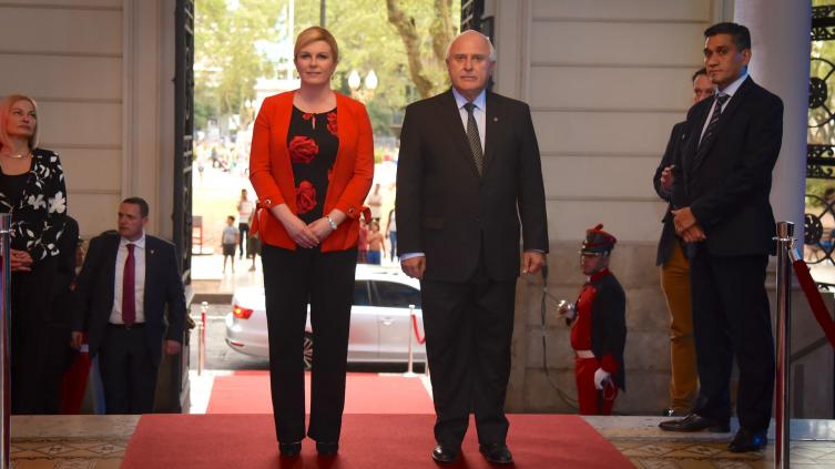 El gobernador recibió a la presidenta de Croacia