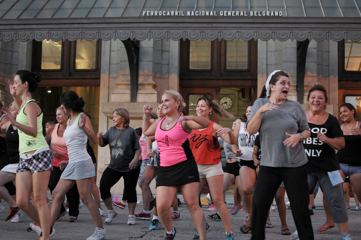 La Estación Belgrano, el espacio elegido para ritmos y gimnasia